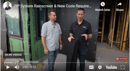 ZIP System Rainscreen On The Build Show
