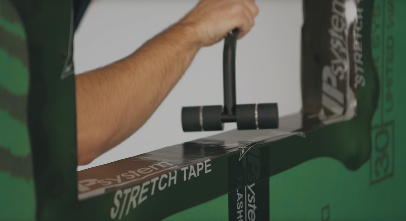 Zip wall video tape roller