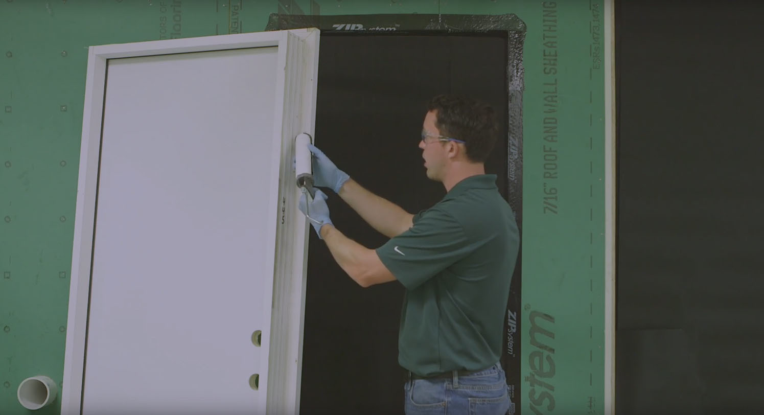 Zip flashing tape video install entry door flashing